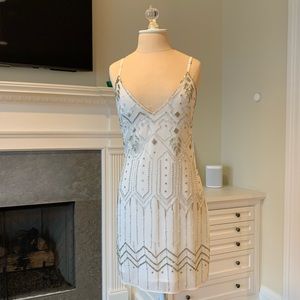 White sequin dress
